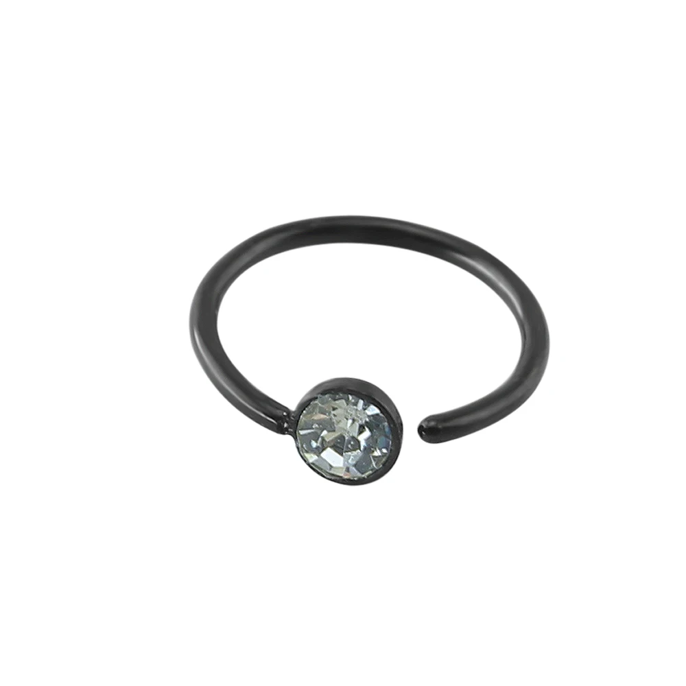 Кольцо для пирсинга носа из нержавеющей стали 20 г|crystal nose ring|stainless steel septum ringnose ring |