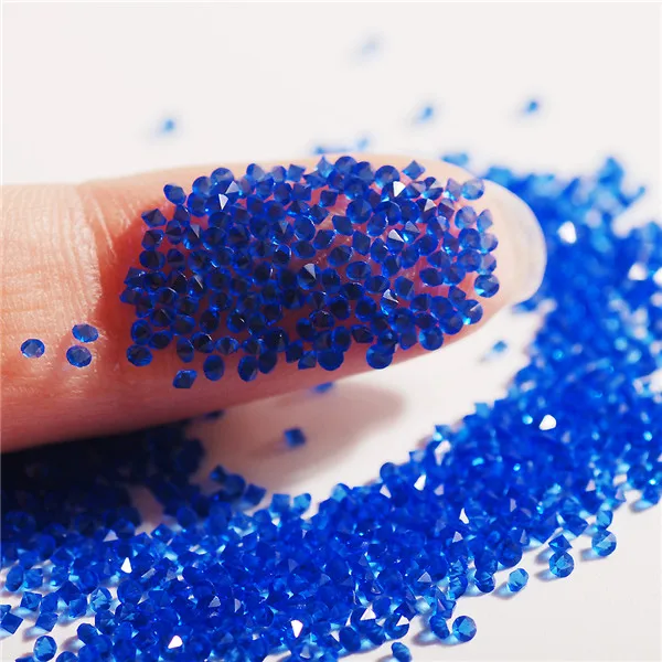 sapphire Купи 1 и получи 1 бесплатно 1,3 мм прозрачный усеяны искусственными драгоценными камнями; блестящие, дизайн ногтей украшение Стразы 1440 шт./упак. Микро Мини гравировальный станок для маникюра со стразами - Цвет: sapphire