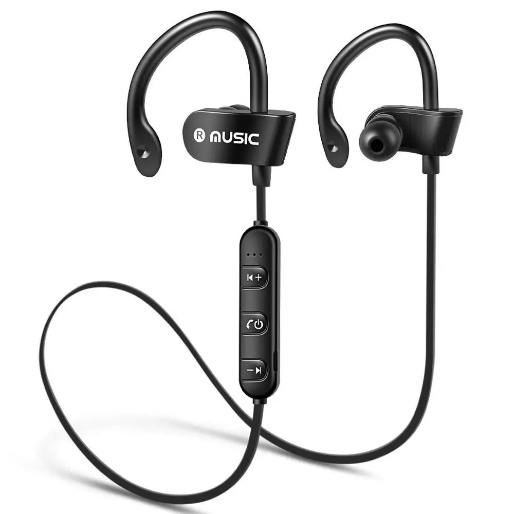 Беспроводные Bluetooth наушники Спортивная гарнитура V4.2 + EDR с микрофоном ушной