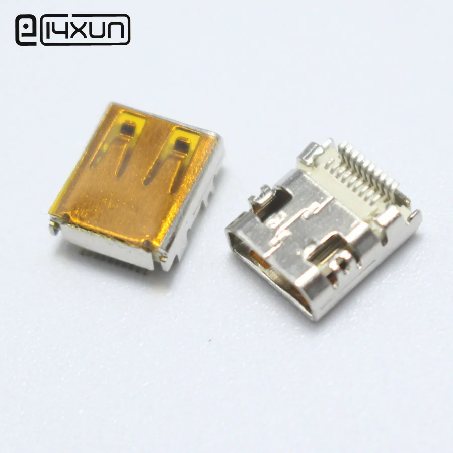 2 шт./лот 19Pin SMD Micro HDMI AF Женский Джек HD видео гнездо для планшетных ПК ноутбуков и т.