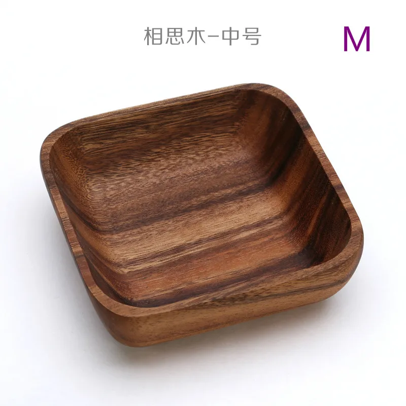 Японская деревянная чаша одноцветная безлесная краска домашняя фруктовая