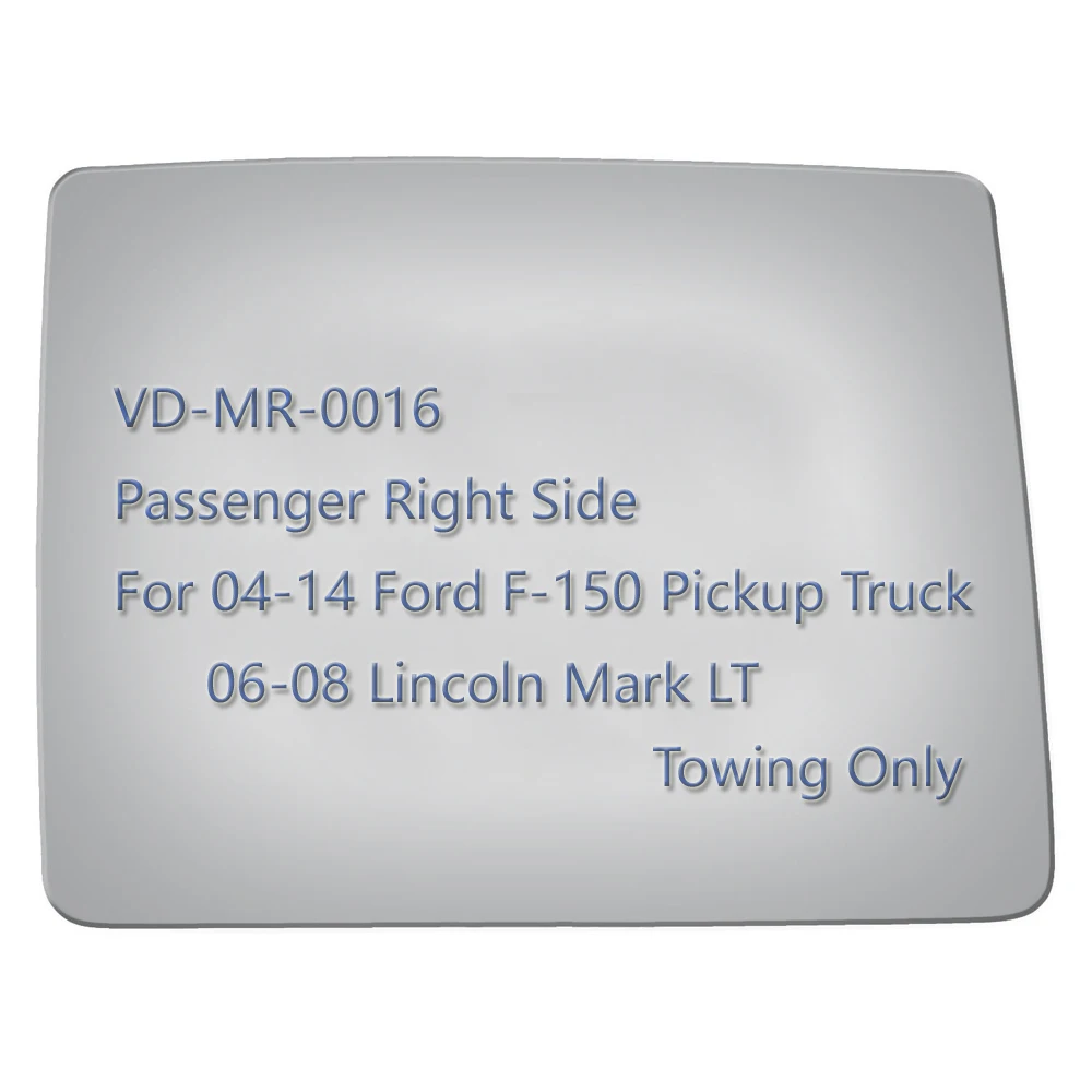 Стекло верхнего буксирного зеркала + клей для 04-14 Ford F-150 пикапа пассажира правая