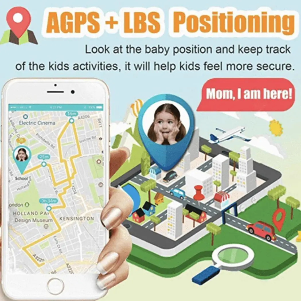 S4 Детские Смарт-часы водонепроницаемые sim-карты Наберите камеру SOS анти-потери