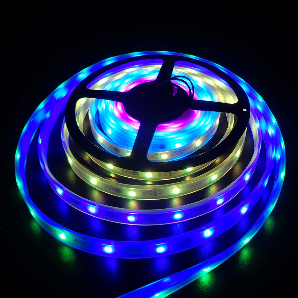 Светодиодная лента с чипом 1903 IC 5050 12 В постоянного тока цифровая RGB Dream color 133 типов