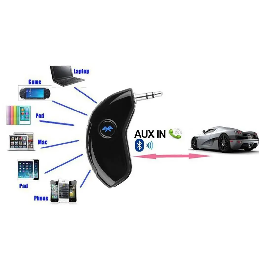 3 5 мм Bluetooth беспроводной аудио приемник с регулятором громкости 90 дБ 2402 МГц 2480