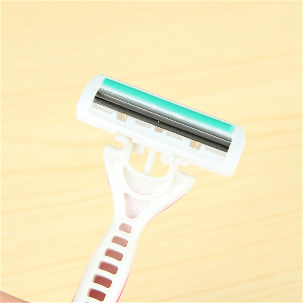 Женский ручной нож для бритья с тремя слоями лезвий подмышек Дамский депилятор