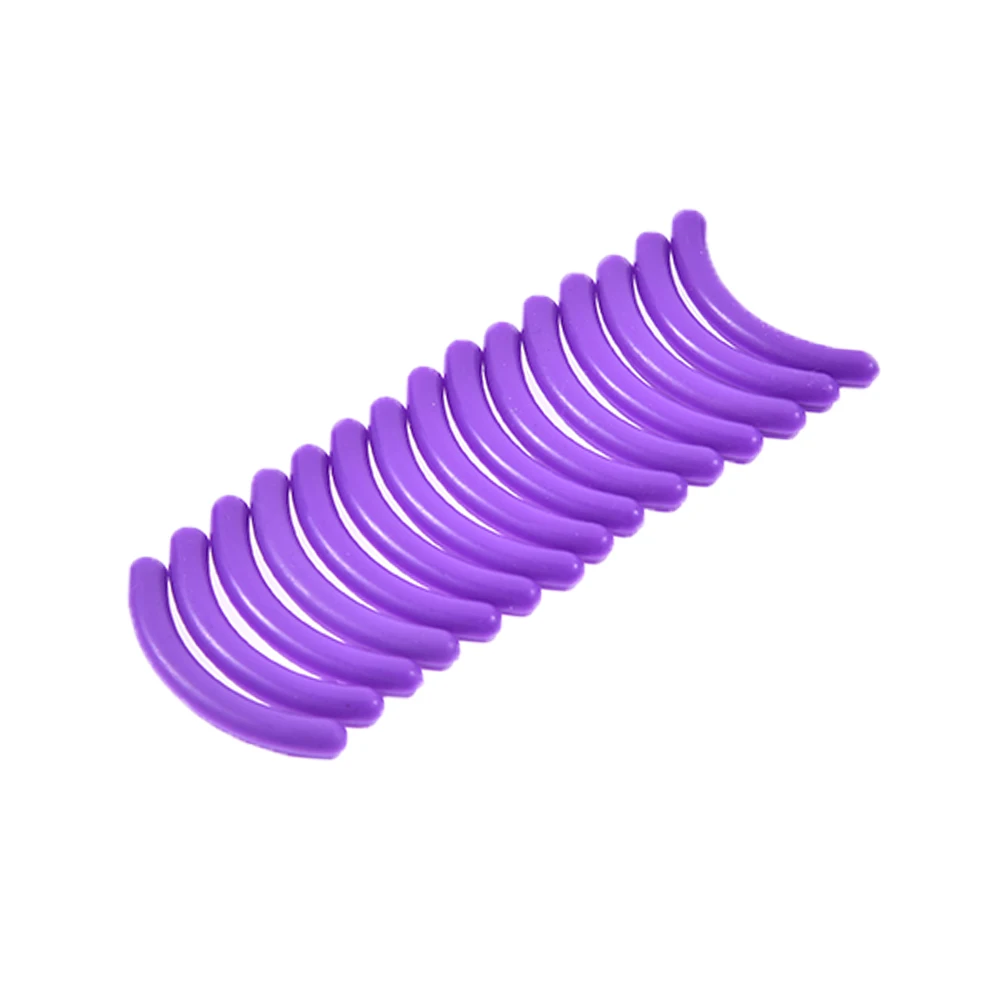 Purple Fulljion 15 шт./компл. ресницы бигуди Замена прокладки для подкручивания ресниц высокие эластичные резиновая прокладка, косметика, красота, инструменты для замены - Цвет: Purple