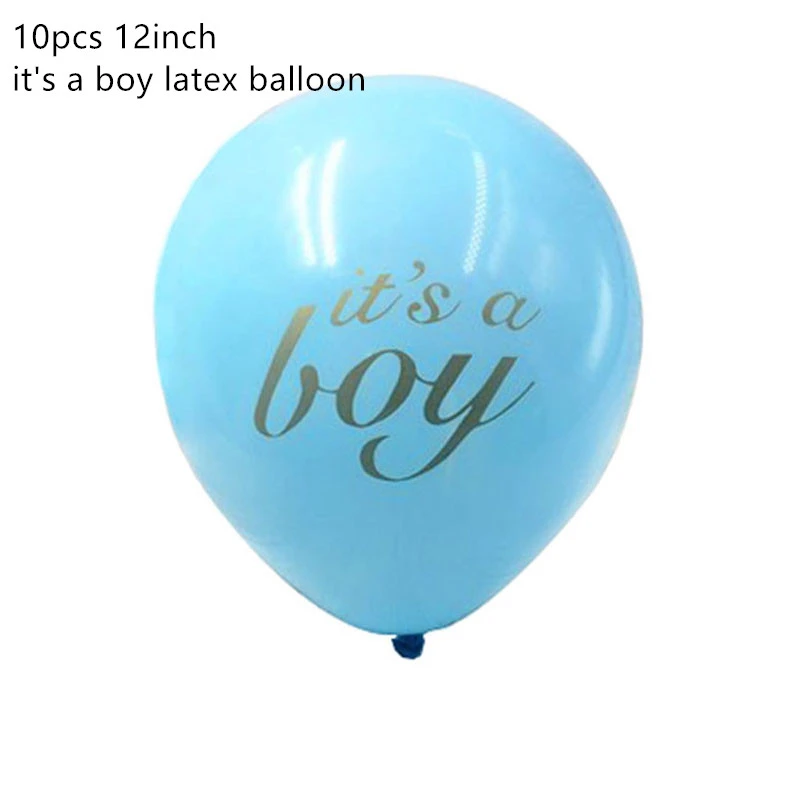 10pcs boy latex Воздушный шар на день рождения Babyshower, воздушный шар на день рождения для мальчиков/девочек, украшение для вечеринки на день рождения, воздушный шар для детей, декор для детей, воздушные шары - Цвет: 10pcs boy latex