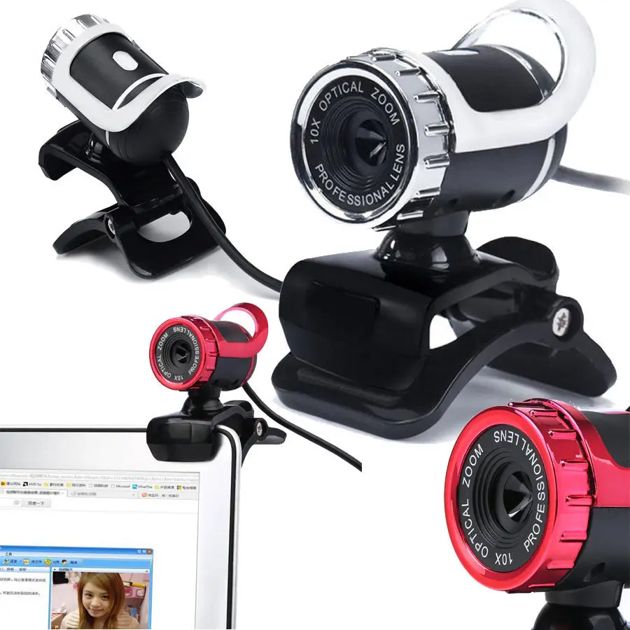 Computer Rotation Adjust HD Network Clamp Type A859 Web camera With Mic Microphone for PC Laptop Tablet webcam | Компьютеры и офис