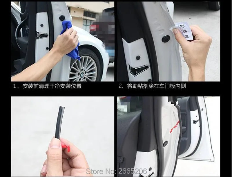 Горячая распродажа 10 м тюнинг автомобилей двери автомобиля для защиты кромок