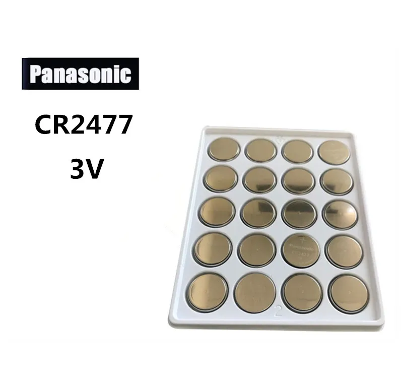 Оригинальные батарейки Panasonic CR2477 CR 2477 3V 20 шт./лот высокопроизводительные