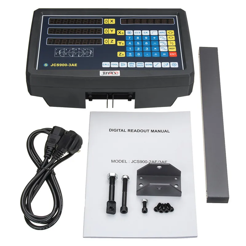 JCS900-3AE DANIU 2/3 оси решетки фрезерные цифровой дисплей с функцией озвучивания/700-1000 мм Электронные Линейная Шкала токарный инструмент - Цвет: JCS900-3AE