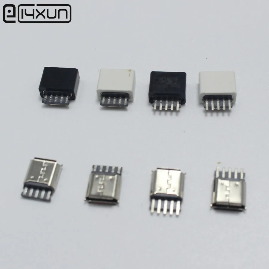 2 шт. DIY Micro USB 0 B Тип гнездо 5 Pin разъем для припоя тип кабеля в сборе адаптер