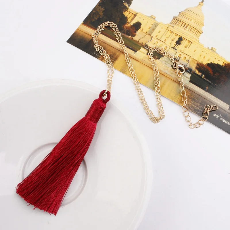 Naomy&ampZP Long Tassel Pendant Necklace Women Fashion Necklaces &amp Pendants Vintage Bohemian Ethnic Collar 2018 Jewelry | Украшения и