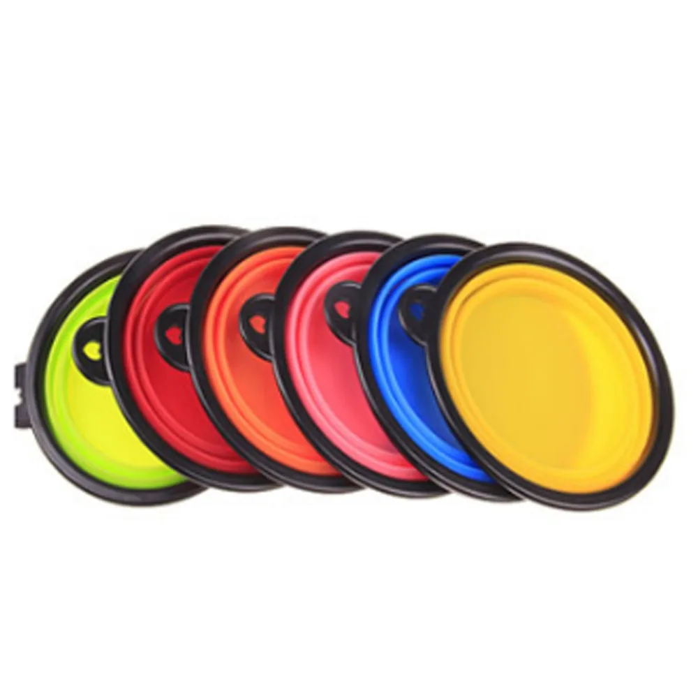 Силиконовые Кормушки для собак миски воды товары домашних животных портативные