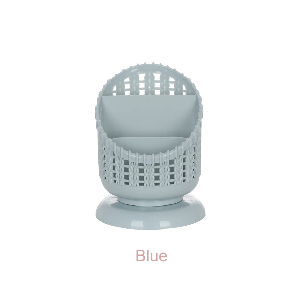 style 1 blue 1 шт. Многофункциональный цилиндрический полый держатель для карандашей круглый контейнер для кистей для макияжа настольная корзина для хранения креативный Настольный горшок - Цвет: style 1 blue