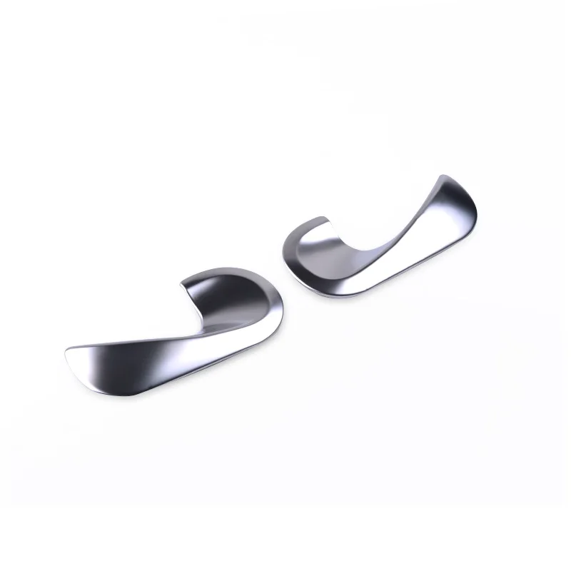 Silver for Handles Нержавеющая сталь автомобильная накладка на внутреннюю дверную ручку наклейка и ручки молдинги Накладка для Benz Smart New Fortwo Forfour аксессуары - Название цвета: Silver for Handles
