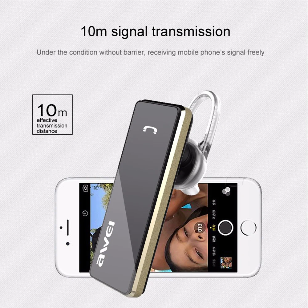 Awei Handsfree Blutooth наушник Auriculares Мини Bluetooth гарнитура наушники для вашего телефона