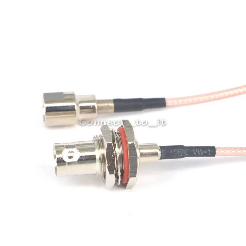 Кабель удлинитель BNC Мама папа 15 см RG316|connector strap|connector femalecable game |