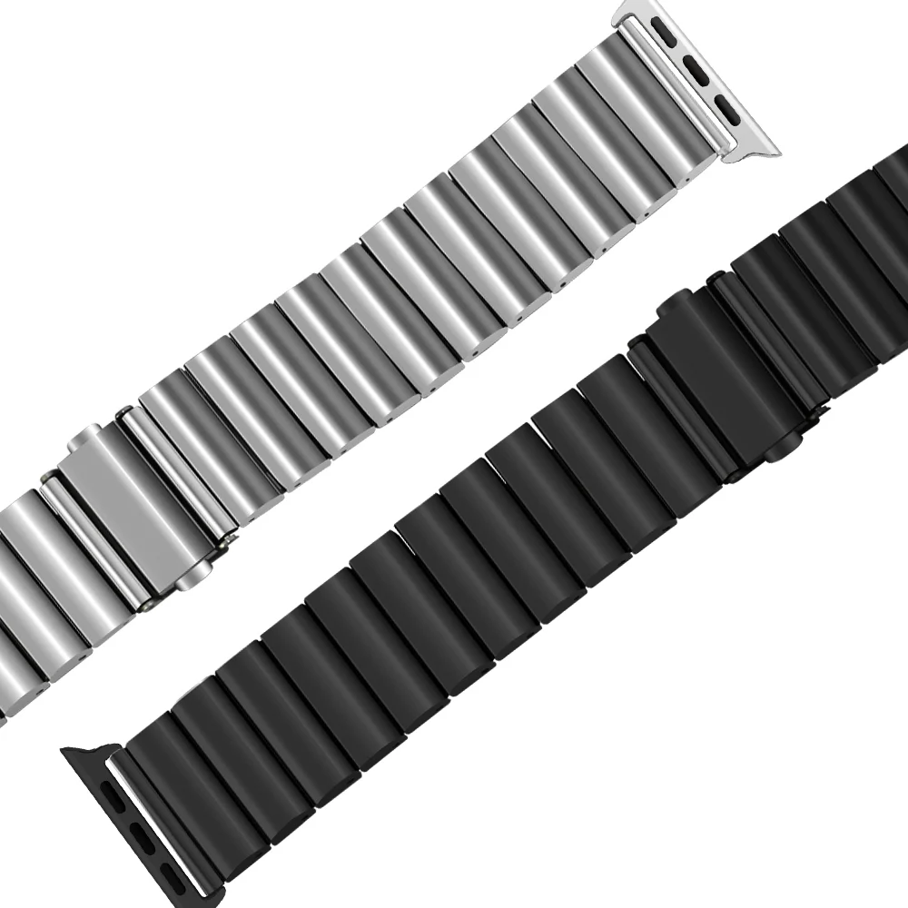 Ремешок из нержавеющей стали для apple watch праздничный браслет iWatch 4 40 мм 44 38 42 |