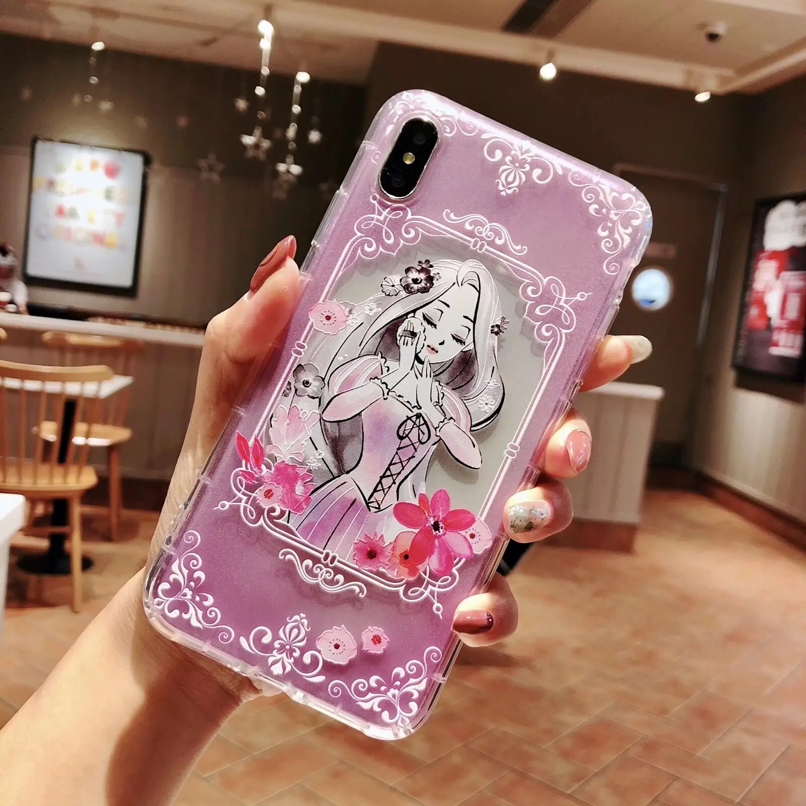 Мягкий силиконовый чехол для iphone Xs MAX Xr X 6 6splus 8 7 plus телефона Белоснежка Русалочка |