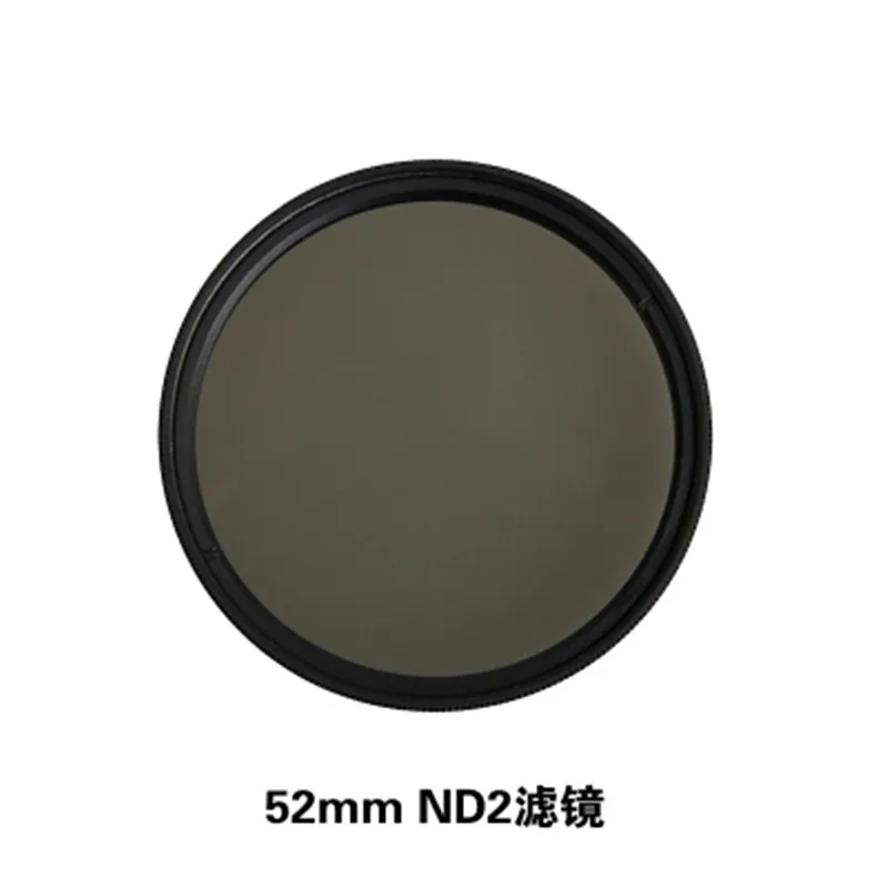 52mm ND2 Filter 52 мм UV CPL ND2 ND8 Star 8 желтый FLD фиолетовый красный фильтр объектива Крышка переходное кольцо для Gopro Hero 5 Go Pro GoPro5 аксессуары для камеры - Цвет: 52mm ND2 Filter