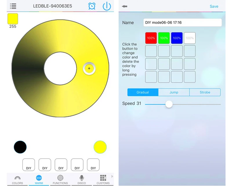 DC 12-24V 192W IOS Android телефон приложение управления мини Bluetooth RGBW LED контроллер для SMD 3528