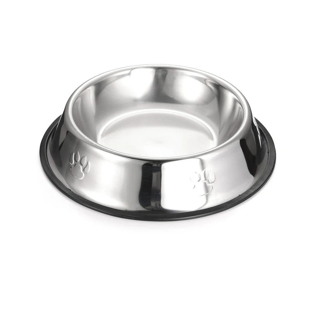 Нержавеющая сталь кормушка для домашних животных антидроссельная миска собак