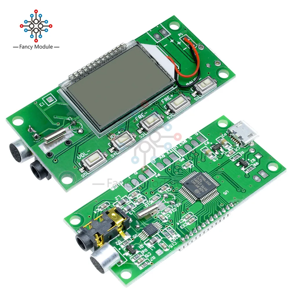 Цифровой беспроводной микрофон DSP & PLL стерео модуль FM передатчика 87 108 МГц|module fm|dsp