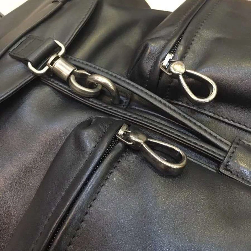 Новое поступление 2019 AW Рюкзак из коровьей кожи растительного дубления для мужчин