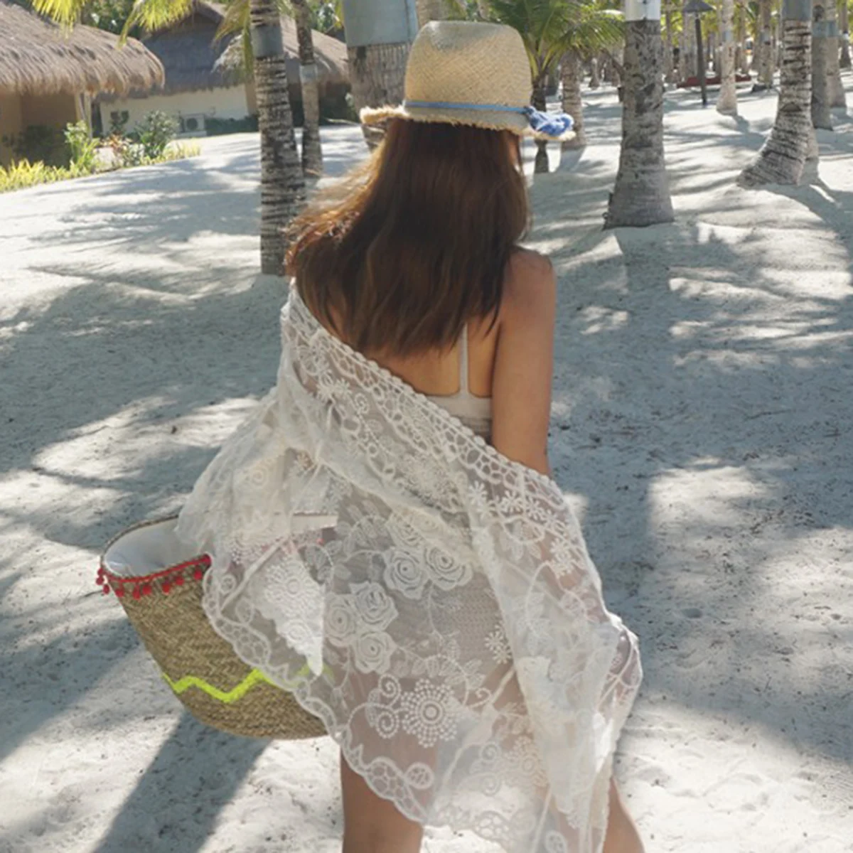 

2019 Women Kimono Cardigan Summer Lace Crochet Sexy Hollow Out Blouses Shirts Beach Outerwear Blusas Hot Sale