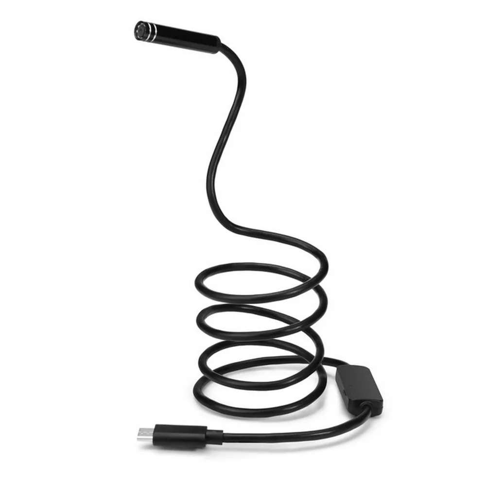 Камера-эндоскоп с USB Type-C объектив 8 мм 2 Мп светодиодов 10 м 7 5 3 1 | Безопасность и