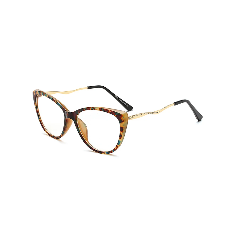 Металлическая пластиковая прозрачная оправа для очков женская чтения модные