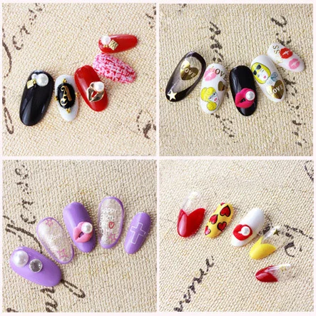 100 шт./лот горячая Распродажа 3d красивые красные розовые золотые губы жемчужины