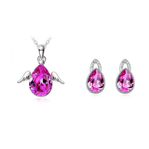 Лидер продаж! Женское ожерелье с подвеской серьги-гвоздики маленькие ангелы