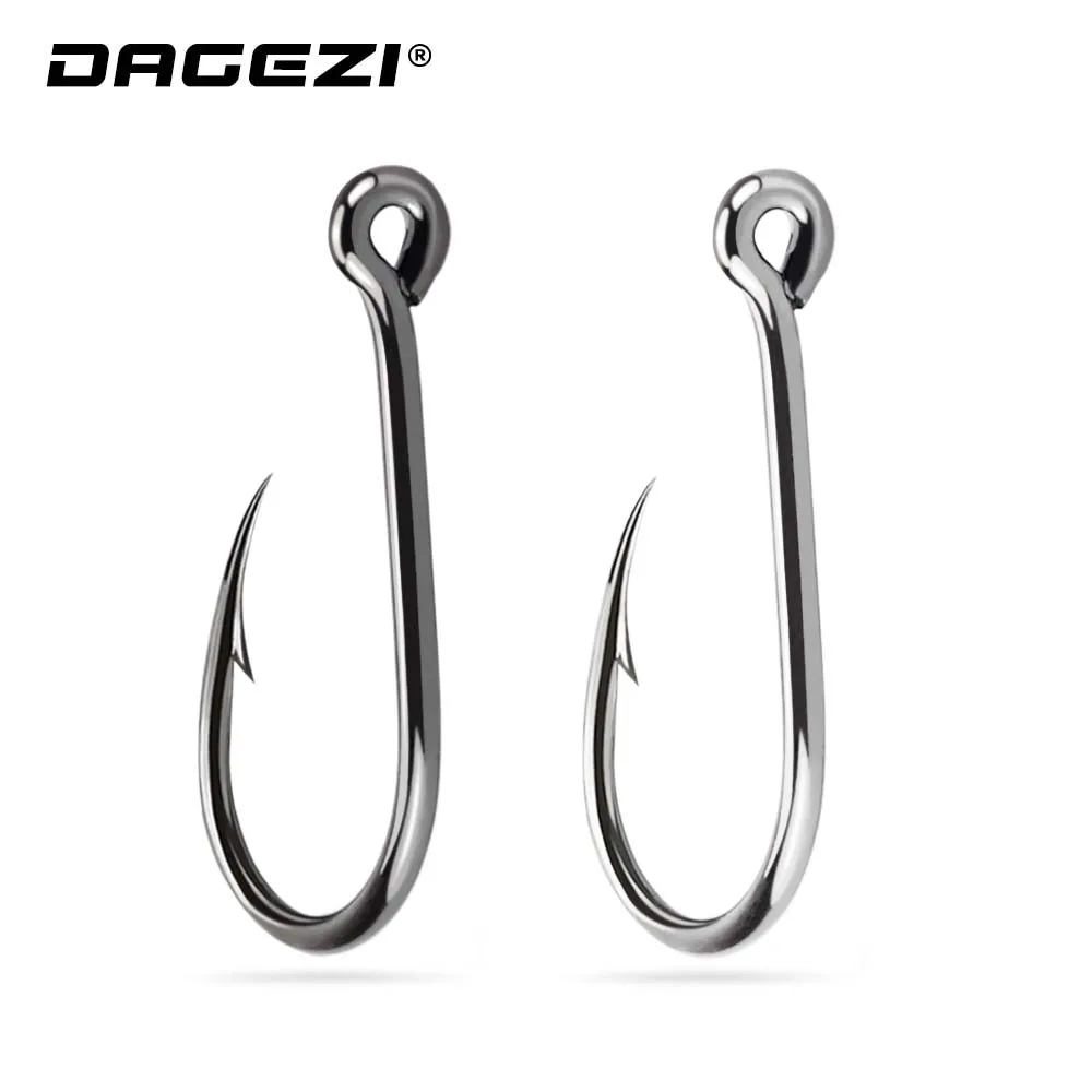 DAGEZI Высокоуглеродистая сталь рыболовный крючок 100 шт./лот#3/#4/#5/#6/#7/#8/#9/#10/#11/#12 колючие крючки для карп рыболовные принадлежности