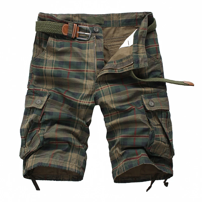 2018 мода плед камуфляж Пляжные шорты мужские Повседневное Camo Шорты для женщин