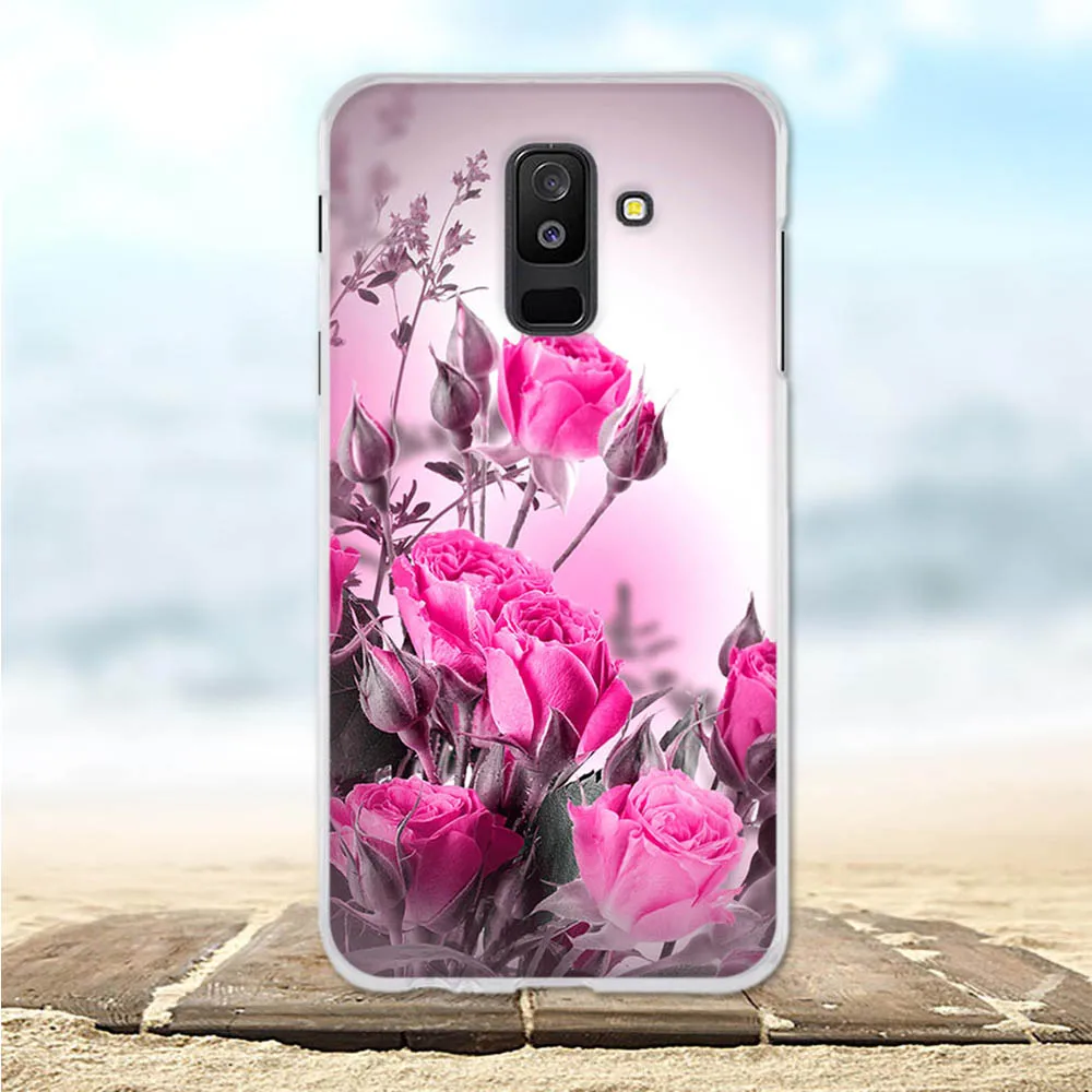 Чехол для Samsung Galaxy A6 Plus 2018 силиконовый чехол A9 Star Lite 3D с цветами чехлы телефонов |