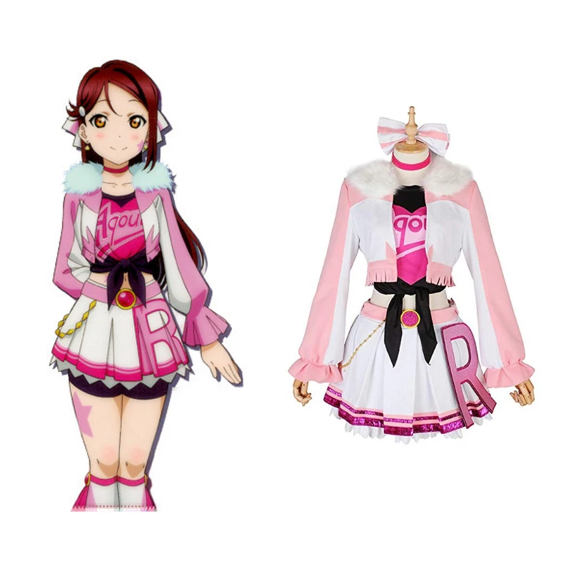 

Love Live Sunshine Cosplay Sakurauchi Riko Cosplay Costumes Uniform Outfit Anime Cosplay Costume Halloween Carnival Cosplay