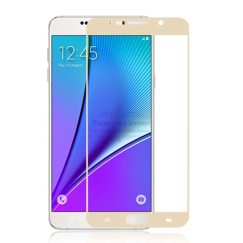 Цветное закаленное стекло для Samsung Galaxy Note 5 4 2 полное покрытие 9H Защита от взрыва