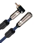 Аудиокабель RCA (штекер)-штекер 6,35 мм TS (штекер) для микшера, AV-усилителя, домашнего кинотеатра, устройств 1 м, 2 м, 3 м, 5 м (6,5 мм) TS