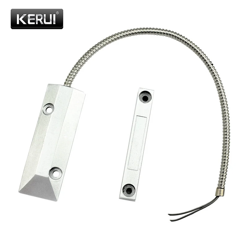 

KERUI Wired Garage Metal Roller Shutter street factory Gate Door Sensor detector Magnetic Contact Switch (NORMALLY CLOSED)