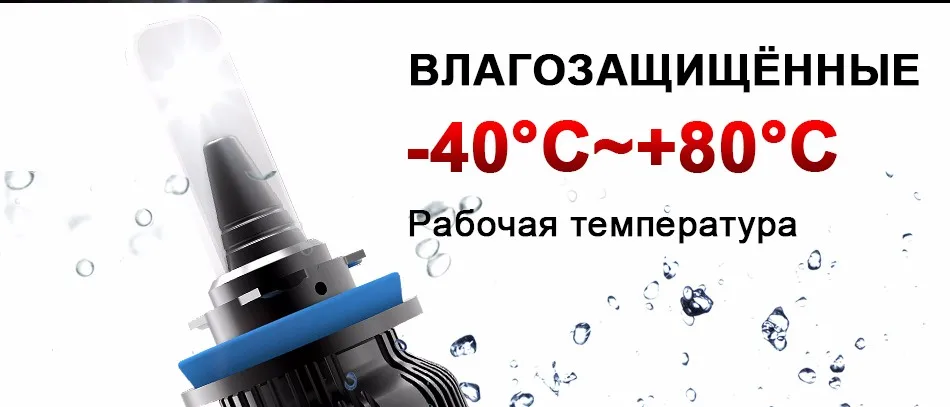 HLXG 40 Вт H7 LED Фар Автомобиля Фары Авто Лампы ПРИВЕЛО Комплект 8000LM 6000 К Лампочки H8 H9 H11 HB3 HB4 9005 9006 Ксеноновые лампы БЕЛЫЙ лампочки для авто