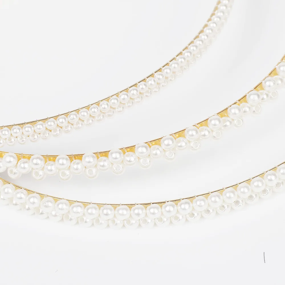 Женский ободок для волос с искусственным жемчугом цвет в ассортименте |