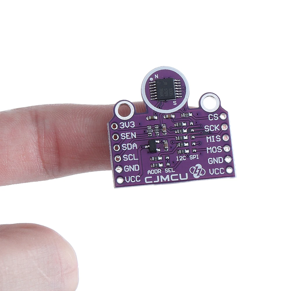 CJMCU-1335 3 В/5 В I2C SPI Холла эффект 360 Бесконтактный модуль датчика плоского угла X-Y |