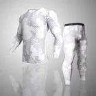 Мужская одежда Rashgarda MMA, футболка с длинными рукавами + леггинсы, тренировочный костюм из 2 предметов, мужская спортивная одежда для фитнеса, камуфляжная спортивная одежда 3XL