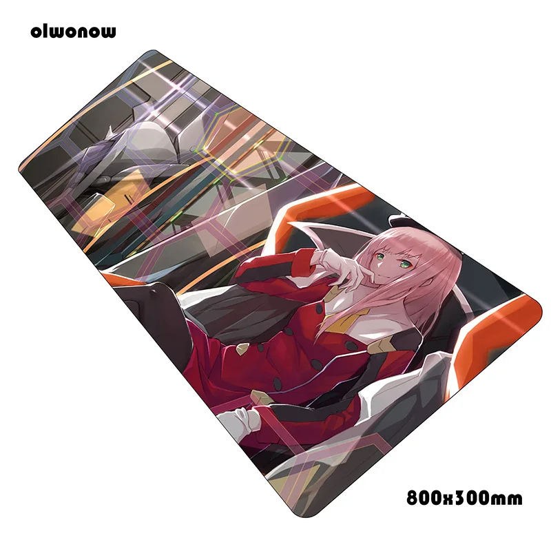 Size 800x300x2mm Коврик для мыши darling in the franxx, 800x300x2 мм, очаровательные коврики для компьютерной мыши, игровые аксессуары, HD Коврик для мыши с узором, игры для геймеров - Цвет: Size 800x300x2mm