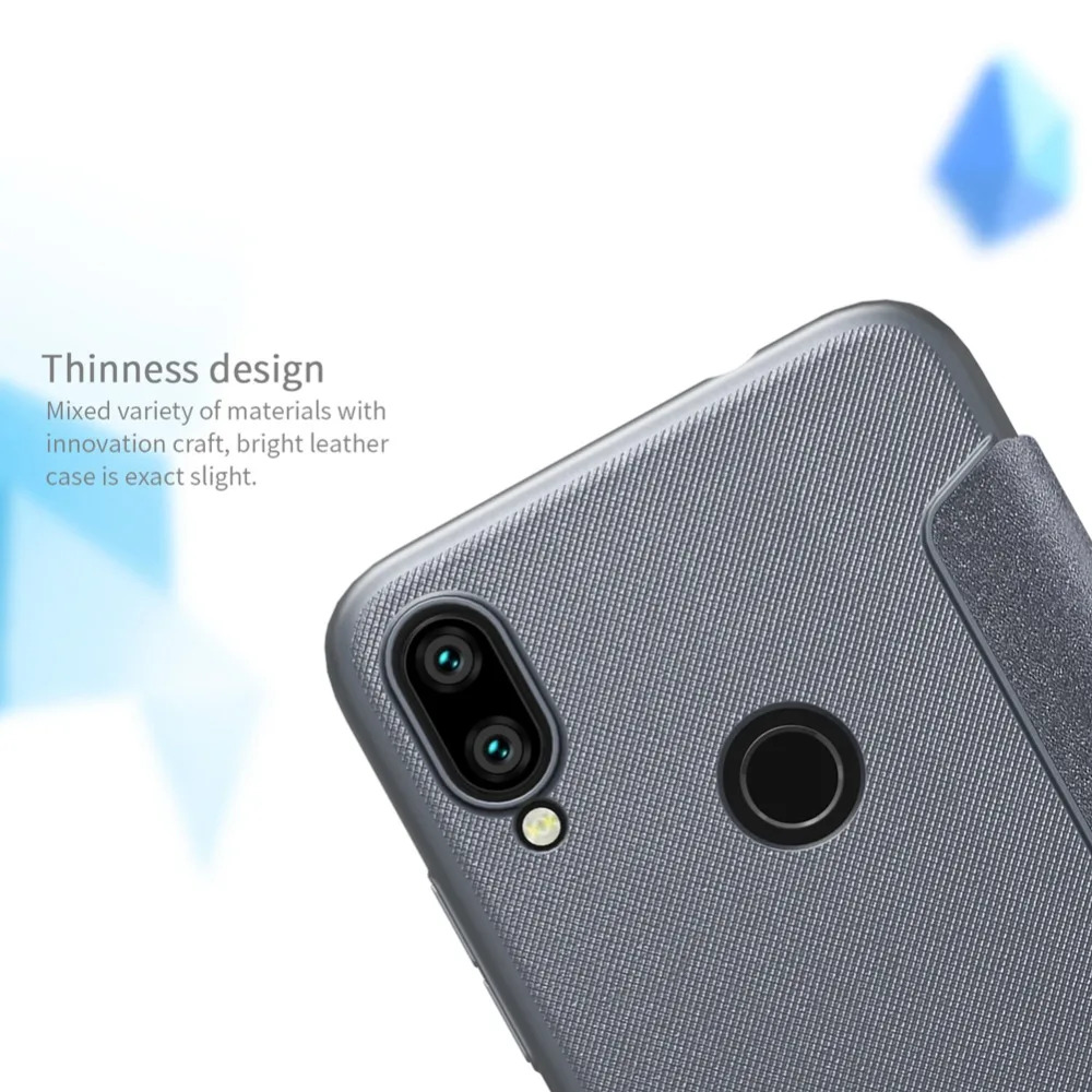 Чехол для Xiaomi Redmi Note 7, роскошный блестящий кожаный чехол-книжка NILLKIN, Жесткий Чехол для телефона, чехол для Xiaomi Redmi Note 7, Nilkin Capa