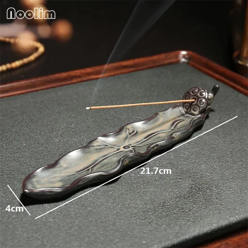 Курильница в стиле ретро с лотосом креативная Античная керамическая подставка