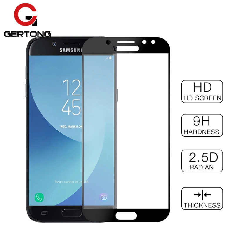 Закаленное стекло с полным покрытием для Samsung Galaxy A5 A3 A7 2016 Защитная пленка экрана